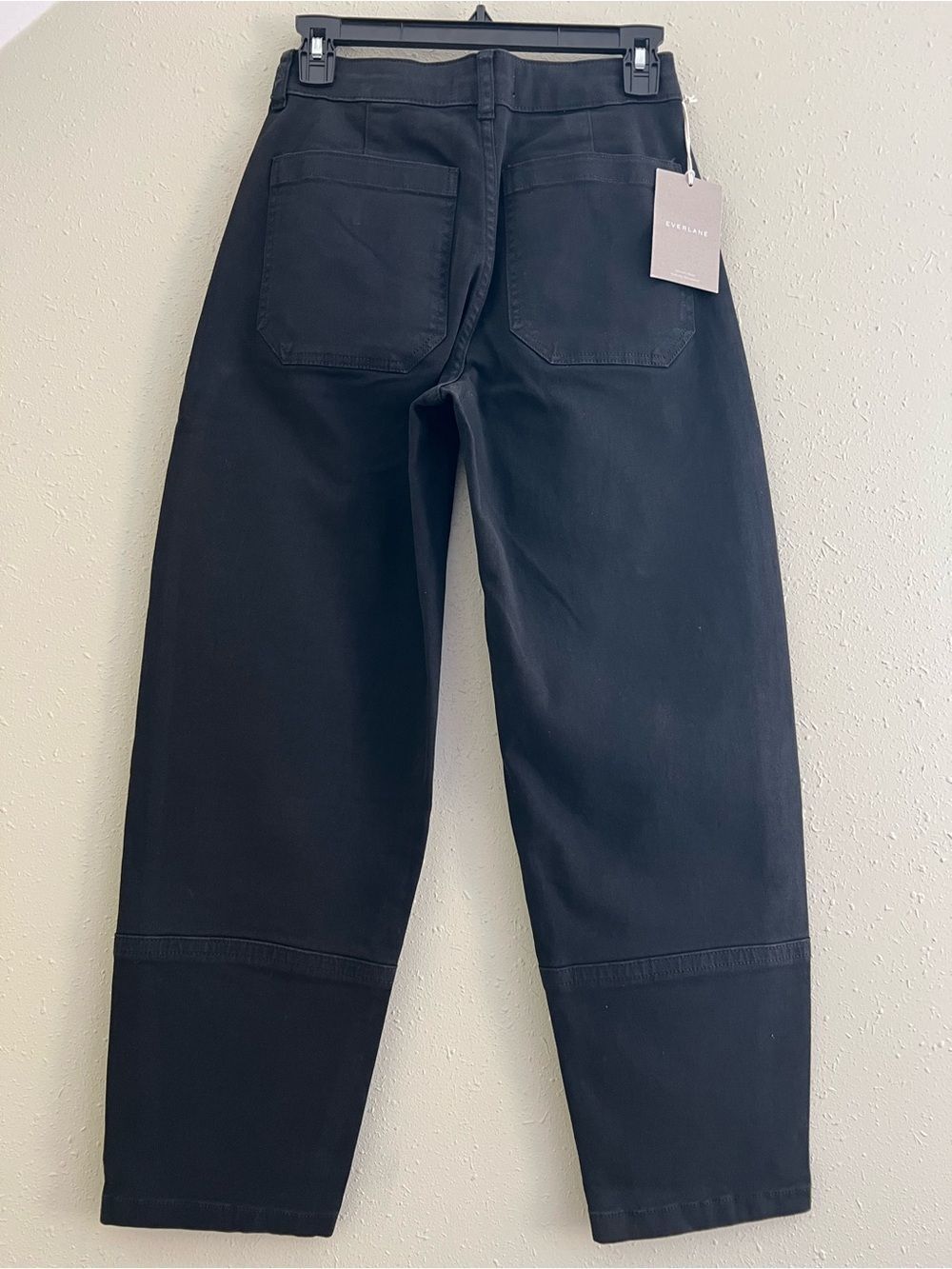 New Everlane THE UTILITY BARREL PANT in Black Size 0 - Picture 4 of 13